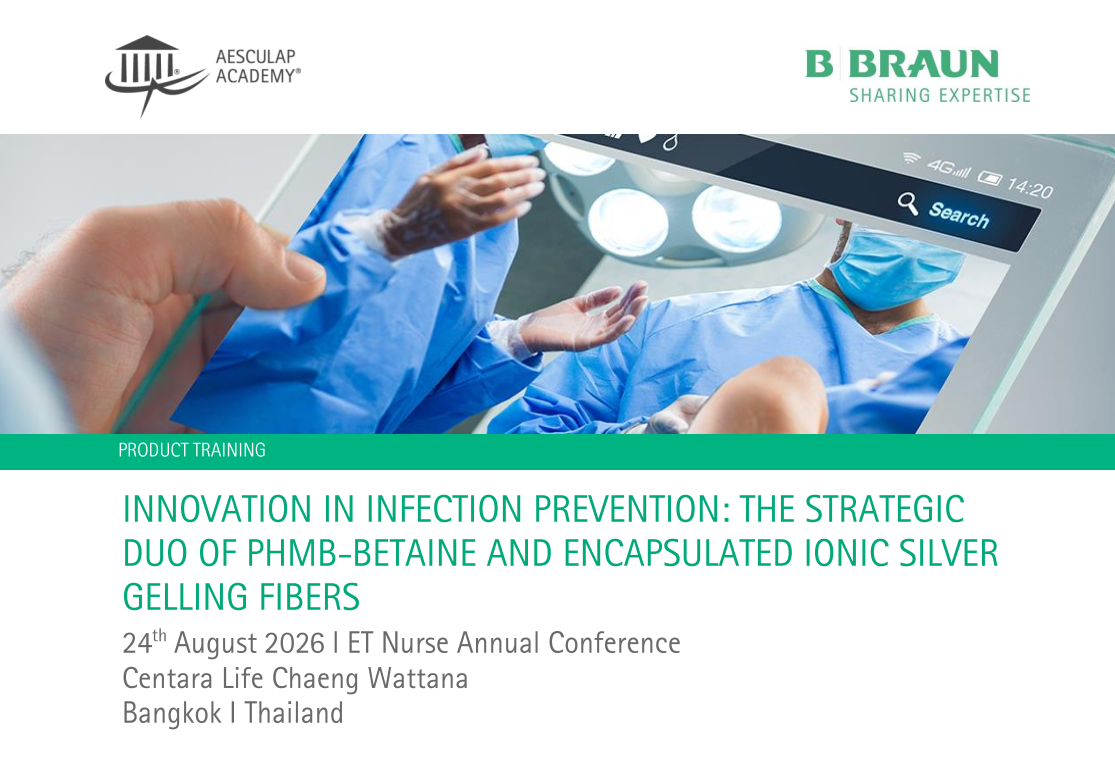 Innovation in Infection Prevention: The Strategic Duo of PHMB-Betaine and Encapsulated Ionic Silver Gelling Fibers (24 Aug'26: 11.30-12.30)